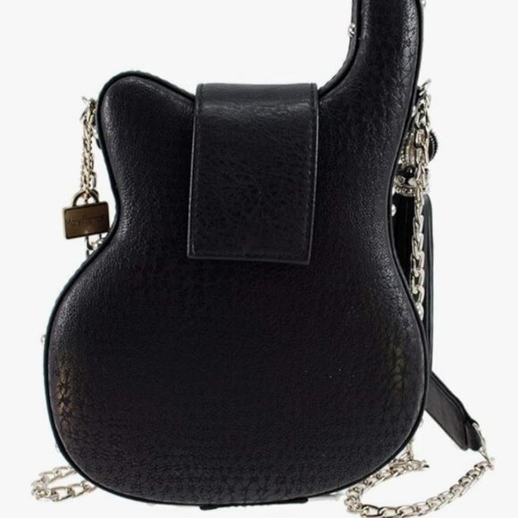Mary Frances Greatest Hits Beaded Guitar Handbag – Music-Themed Crossbody Bag - Picture 2 of 3